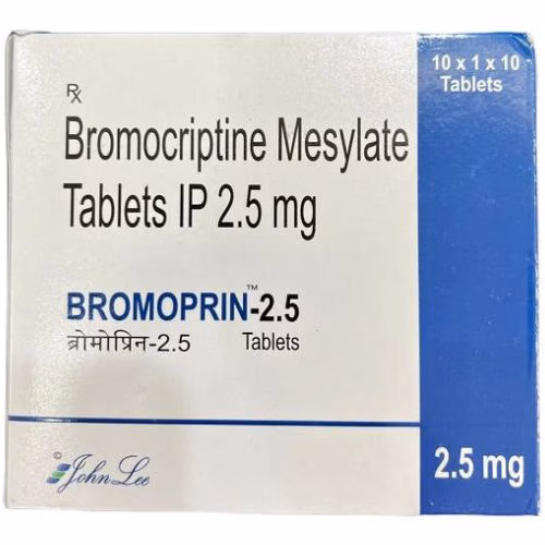 Bromoprin 2.5mg (Bromocriptine Mesylate) John Lee IP (H/100V)