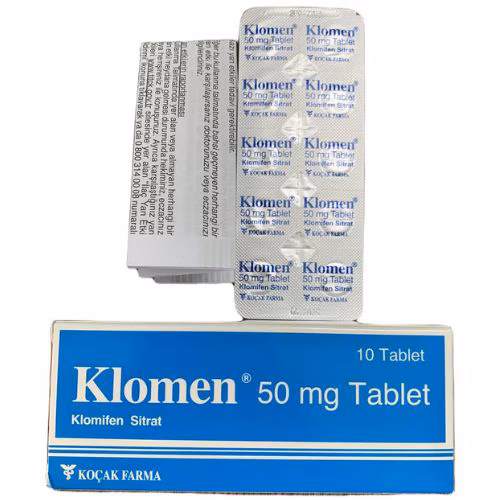 Klomen 50mg (Clomifene) Kocak Turkey (H/10V)
