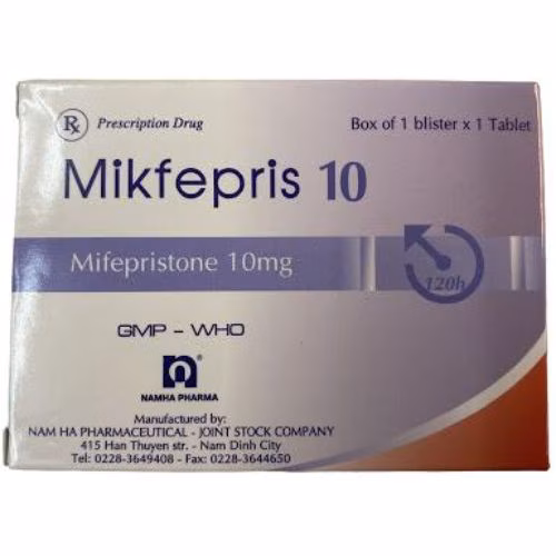 Mikfepris (Mifepriston) 10mg Nam Hà (Lốc/10h/1v)
