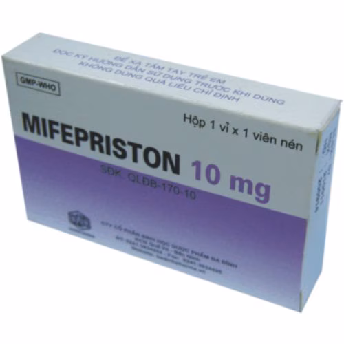 Mifepristone 10mg Ba Đình (Lốc/20H/1v)