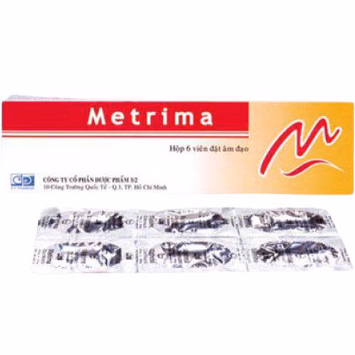 Metrima (Clotrimazole) 100mg DP 3/2 (Lốc/10h/6v)