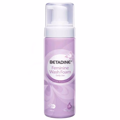 Betadine Phụ Khoa Feminine Wash Foam Mundipharma (C/100ml) (Tím)