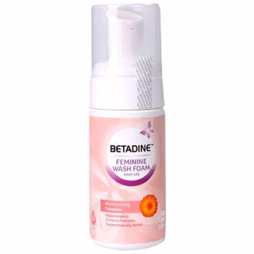 Betadine Feminine Wash Foam Mundipharma (C/100ml) (Hồng)