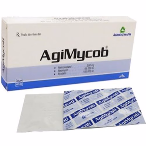 Agimycob (Metronidazol, Nystatin, Neomycin) Agimexpharm (H/10v)