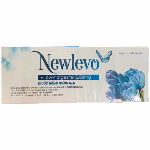 Ngừa Thai Newlevo Xanh (Levonorgestrel) Ba Đình (Hộp/28v)
