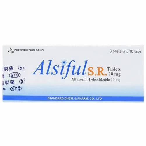 Alsiful S.R 10mg (Alfuzosin) Standard Đài Loan (H/30v) 