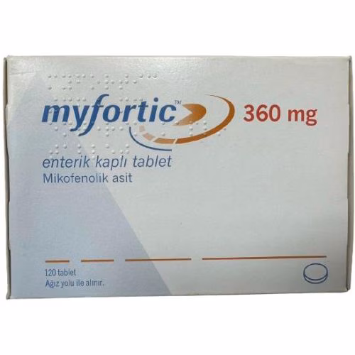 Myfortic 360mg (Acid mycophenolic) Novartis Turkey (H/120 V) 