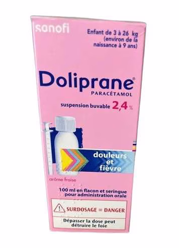 Doliprane 2.4% (Paracetamol) France (H/Chai 100ml)