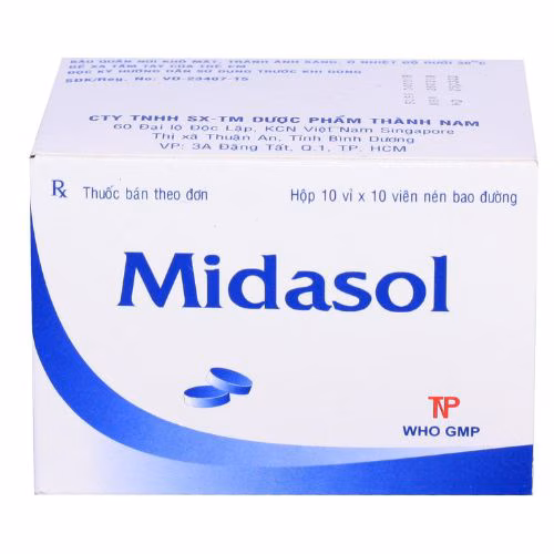 Midasol (Xanh Methylen, Bromo Camphor) Thành Nam (H/100v)