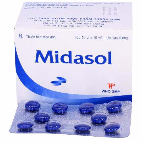 Midasol (Xanh Methylen, Bromo Camphor) Thành Nam (H/100v)