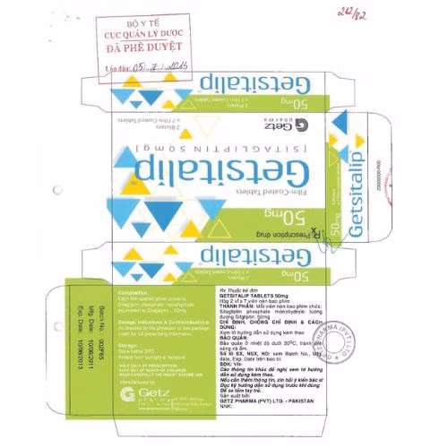 Gesitalip (Sitagliptin) 50mg Getz (H/14v)