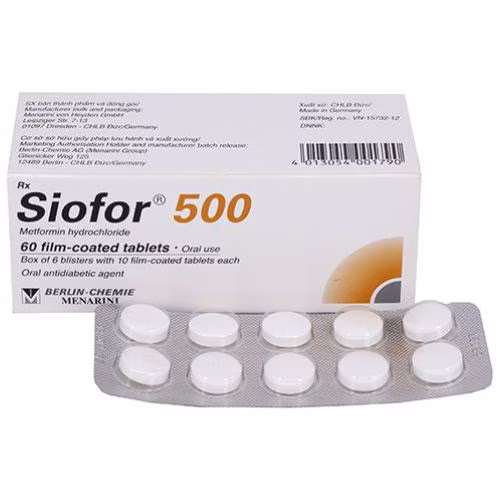 Siofor 500 (Metformin) Menarini (H/60v)