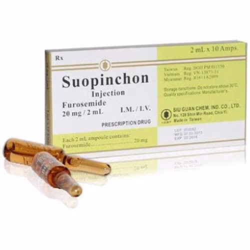 Suopinchon (Furosemid) 20mg/2ml Siu Guan Chem (H/10o/2ml)