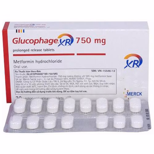 Glucophage XR 750mg (Metformin) Merck (H/30v)