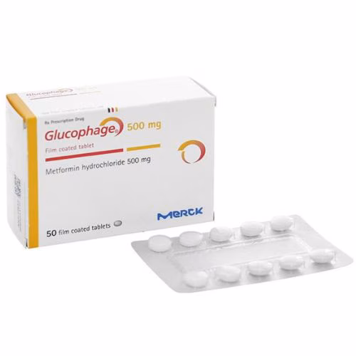 Glucophage 500mg (Metformin) Merck (H/50v)