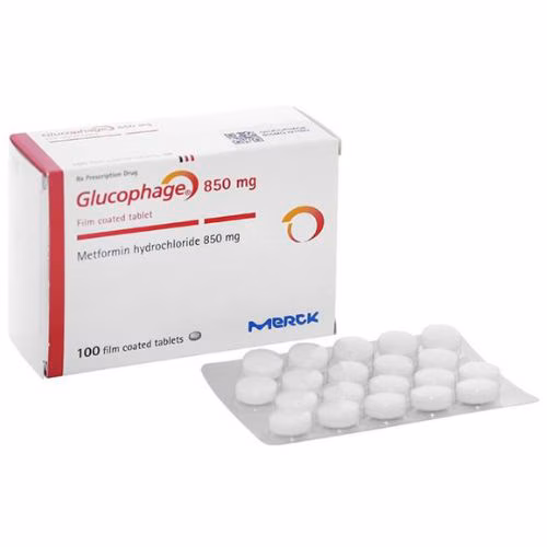 Glucophage 850mg (Metformin) Merck (H/100v)