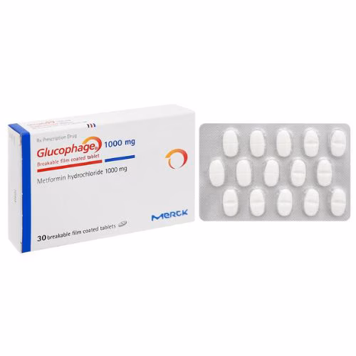 Glucophage 1000mg (Metformin) Merck (H/30v)