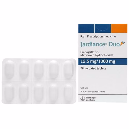 Jardiance Duo 12.5mg/1000mg (Empagliflozin, Metformin) Boehringer Ingelheim (H/30v)
