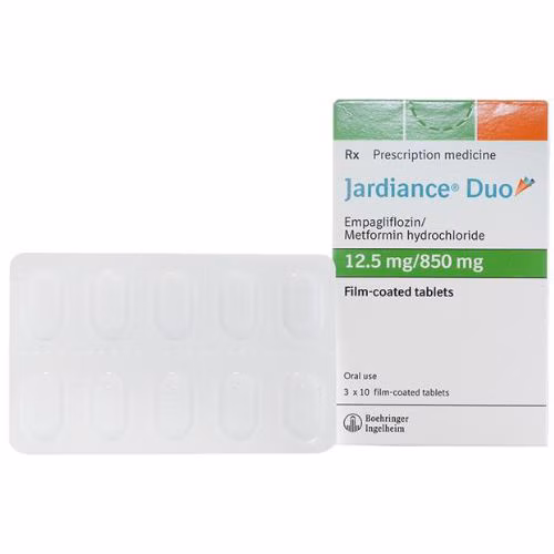 Jardiance Duo 12.5mg/850mg (Empagliflozin, Metformin) Boehringer Ingelheim (H/30v)