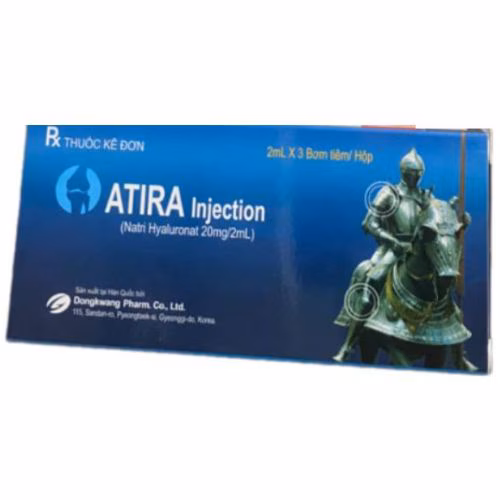 ATIRA Inj (Natri Hyaluronat) 20mg/2mL Dongkwang (Hộp/3 bơm tiêm)