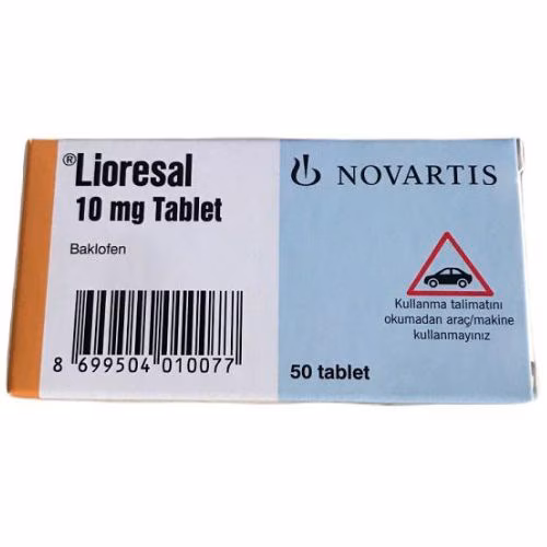 Lioresal 10mg (Baclofen) NOVARTIS Turkey (H/50V)