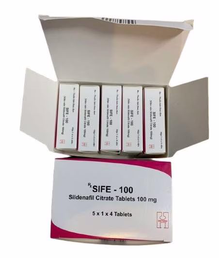 Sife 100 (Sildenafil) Hetero (Hộp lớn /5h x 4v) 
