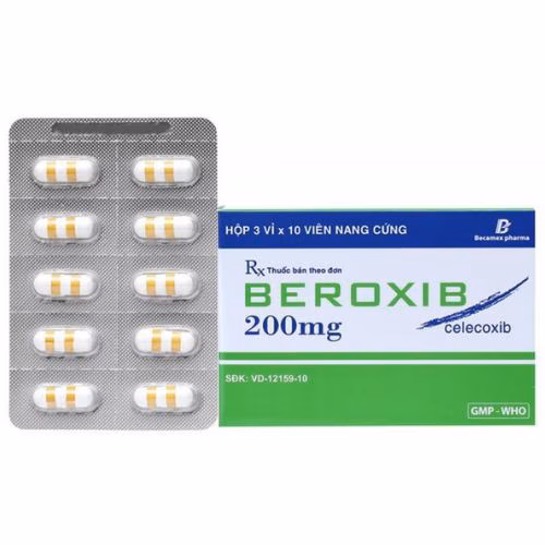 Beroxib (Celecoxib) 200mg Becamex (Lốc/10h/30v)