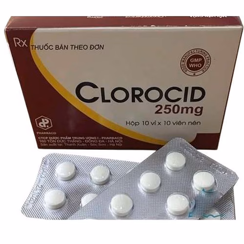 Clorocid 250mg (Chloramphenicol) Pharbaco (H/100v)