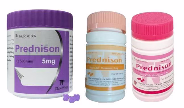 Prednison 5mg Thành Nam (C/500v)-Viên Nén