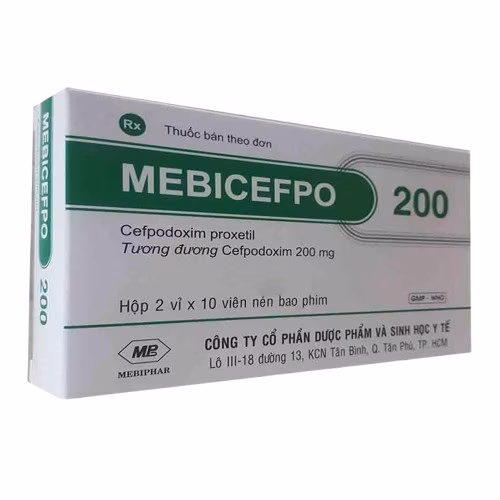 Mebicefpo 200 (Cefpodoxim proxetil) Mebiphar (H/20v)VAT
